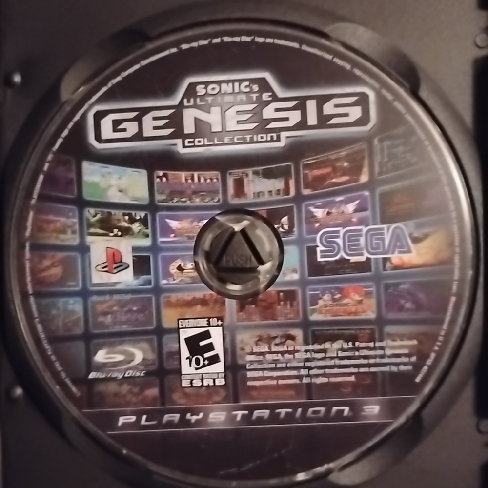 Sonic Ultimate Sega Genesis Collection PS3 Disc Only